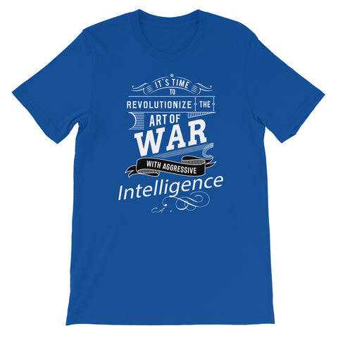 Aggressive Intelligence Short-Sleeve Unisex T-Shirt-Infinite Life Lived | Intelligent Wear
