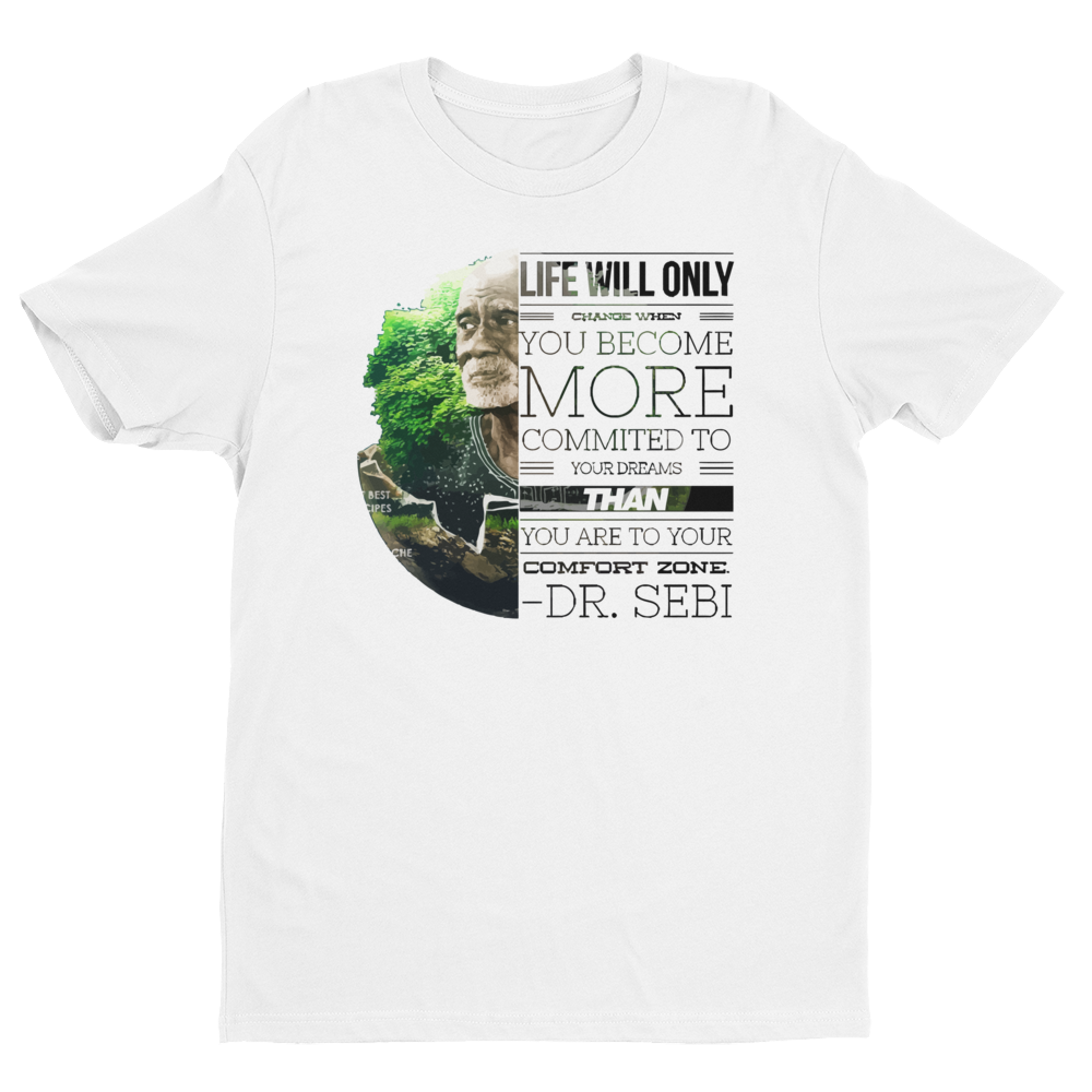 Dr. Sebi Life Short Sleeve T-shirt-Infinite Life Lived | Intelligent Wear