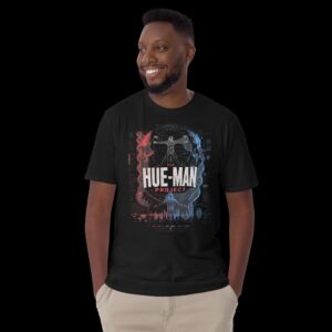 Hue-Man Project DNA Graphic T Shirt | Conscious Streetwear | Futuristic Human Evolution Tee